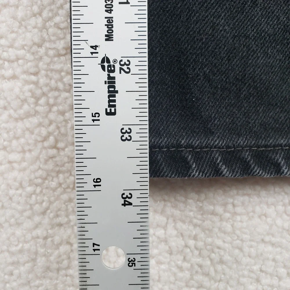 Levis 550 Relaxed Fit Jeans Mens 36x36 (fits 34x34) Black Denim Tapered Casual